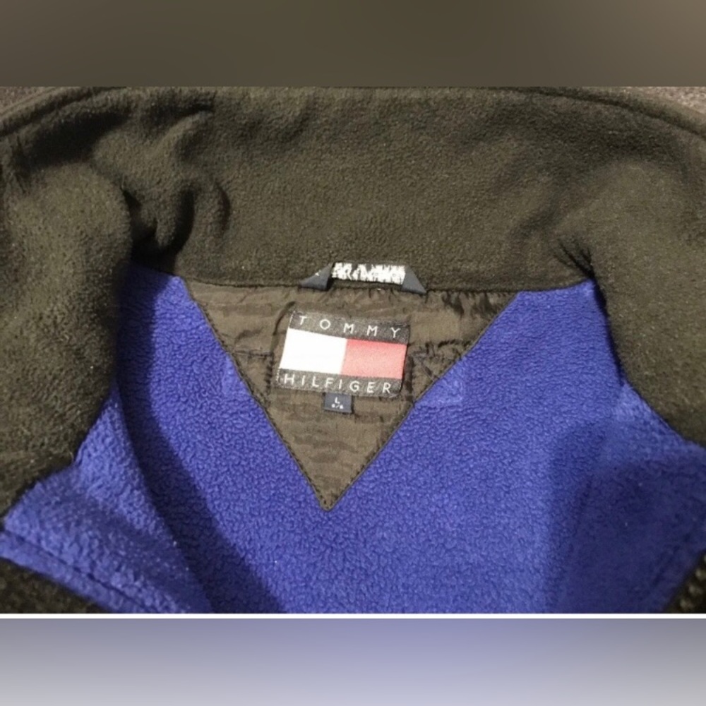 Vintage 90s Tommy Hilfiger Alpine Ski Fleece Jacket L Rlx Stadium Mountain Acg x - Picture 3 of 12